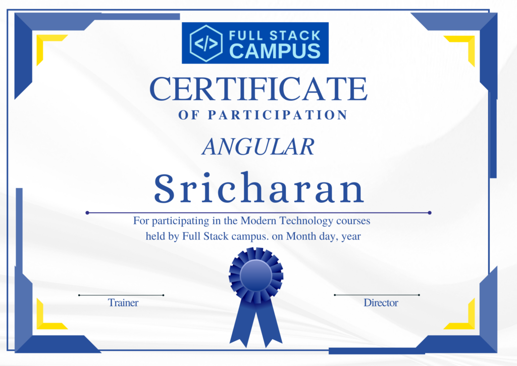 Angular certificate
